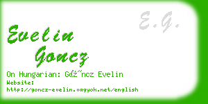 evelin goncz business card